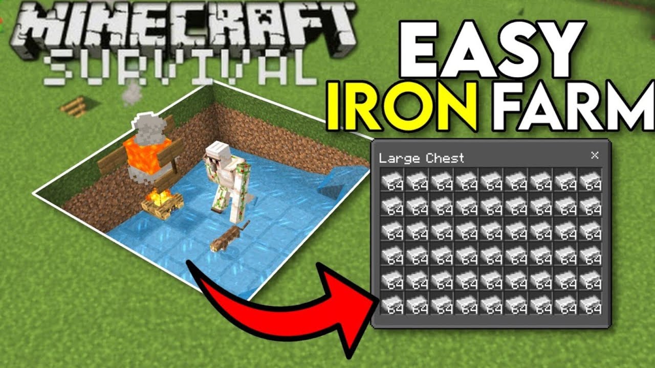 MINECRAFT SURVIVAL MODE || Ep 4 || I Finally Get a WORKING Iron Farm ...