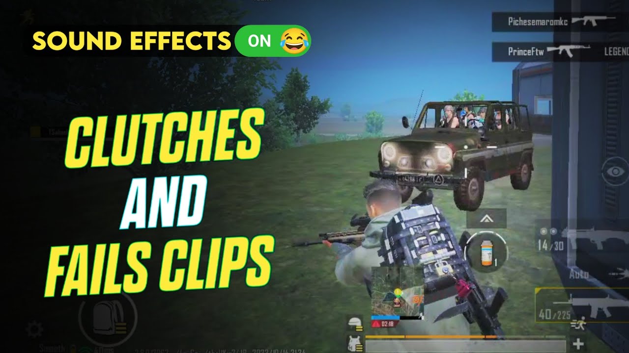 BGMI CLUTCHES AND FAILS WITH SOUND EFFECTS Part 2 YouTube
