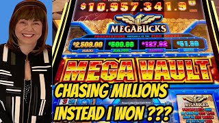 CHASING MEGA BUCKS ON MEGA VAULT I WON THIS!