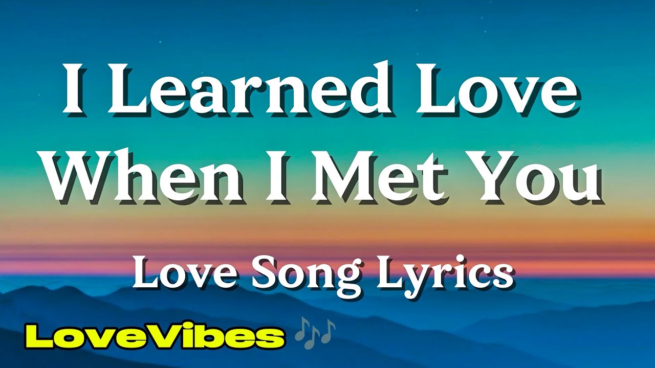 I Learned Love When I Met You ️ | Heart Touching Emotional Love Song ...