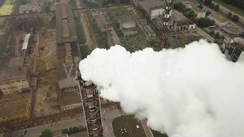 Factory Smoke Stack - Oil Refinery, Petrochemical or Chemical Plant | Stock Footage - Envato ele...