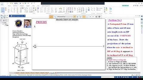 Lecture-5 - Problem 3-Solids- Pentagonal Prism - Axis Appears to VP Method