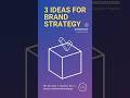 3 ideas for brand strategy #shorts #brand #strategy #brandstrategy #ideas #youtubeshorts
