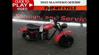 THE 2022 MASSIMO MB200 MINI BIKE