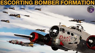 Big Atmospheric WWII Milsim Bomber Escort Mission Over France | DCS