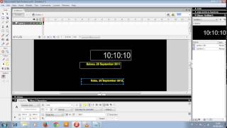 membuat jam dan hari otomatis pada flash