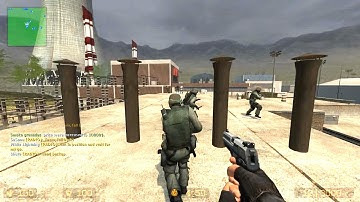 Counter Strike Source - Zombie Escape mod Multiplayer Gameplay Walkthrough on Nuke map