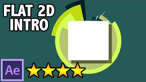 Free 2D Intro #63 | Green & Yellow Flat 2D After Effects Intro Template