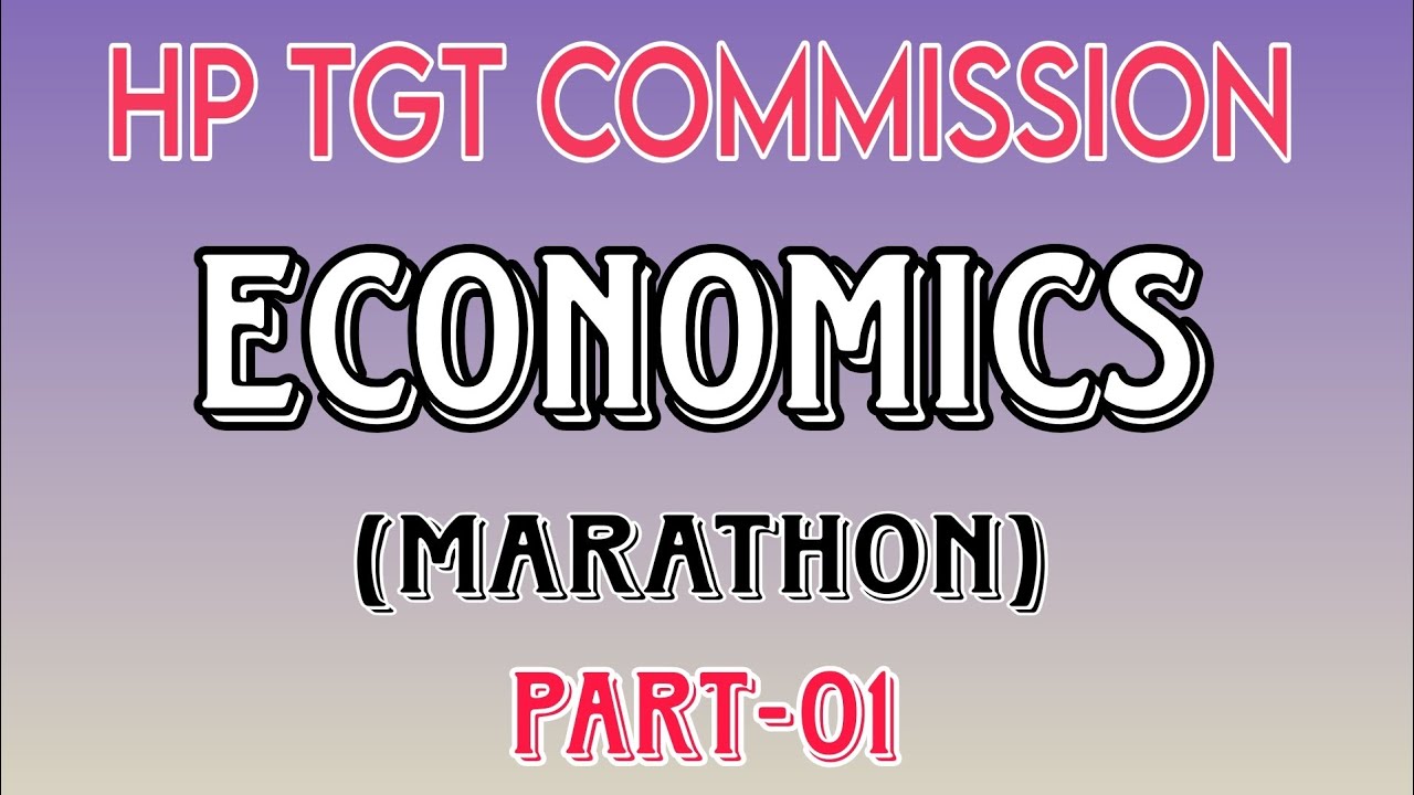 ECONOMICS MCQs MARATHON (PART-1) 