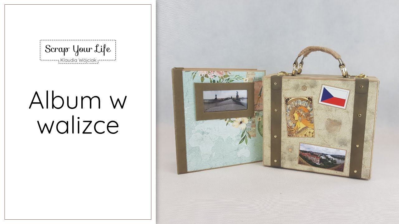 Album podróżniczy w walizce "Wanderlust" - Mintay Papers | Scrapbooking