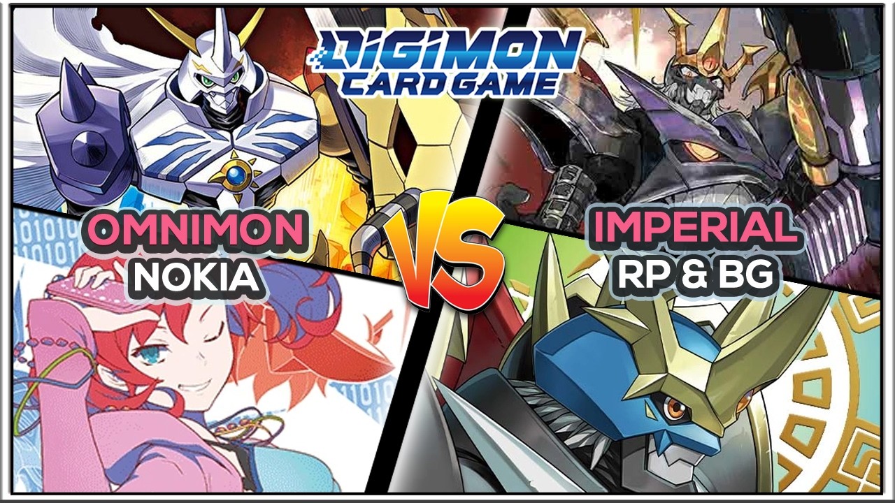*NEW* Omnimon Nokia vs Imperialdramon  AD01 Gameplay | DCGO | Digimon TCG