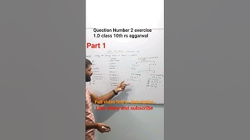 Question no 1 and 2 class 10th exercise 1.d rs aggarwal #cbse #ncert #class10th #math#shorts part 1