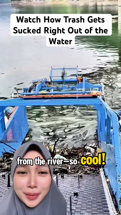 This Ship Cleans Rivers Like a Vacuum! #shortsfeed #shortvideo