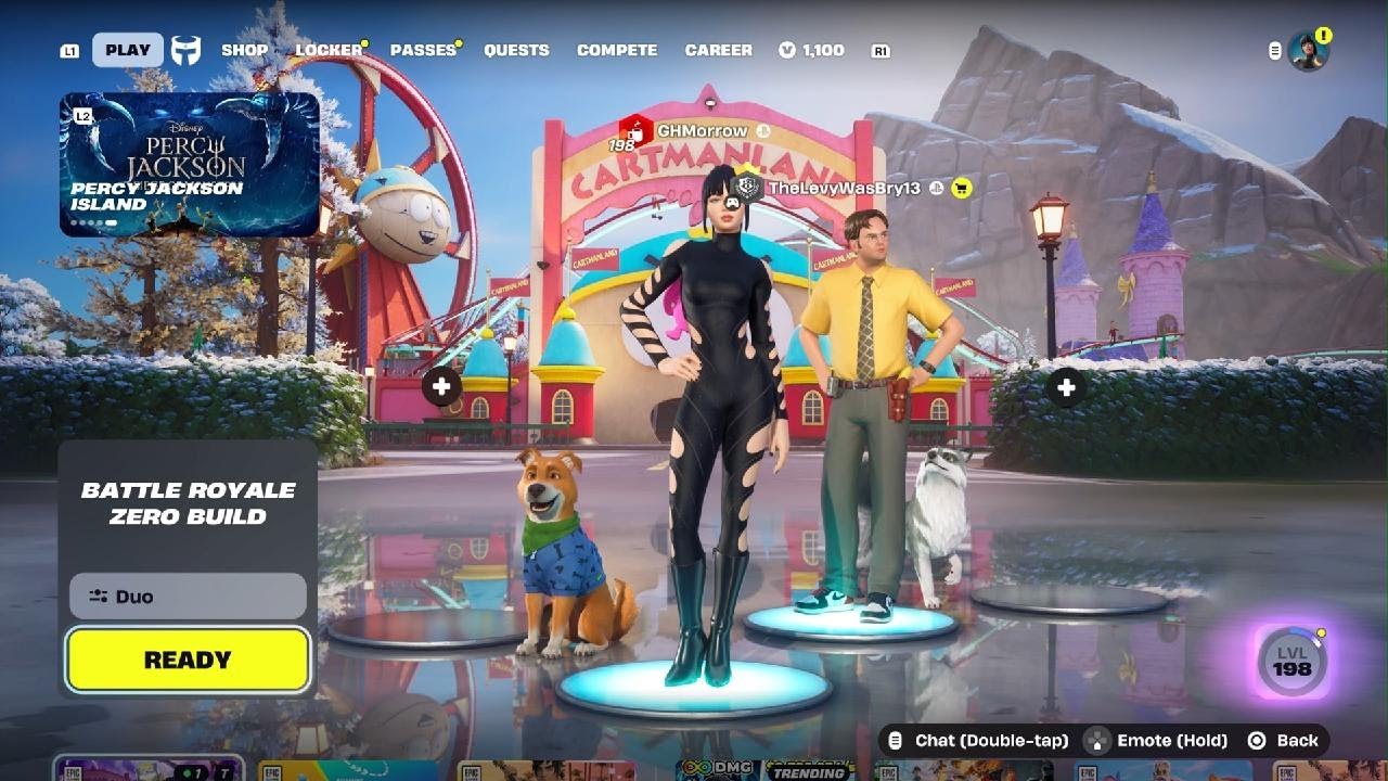 Fortnite, winning a Duos match by a hair on a flea's ass