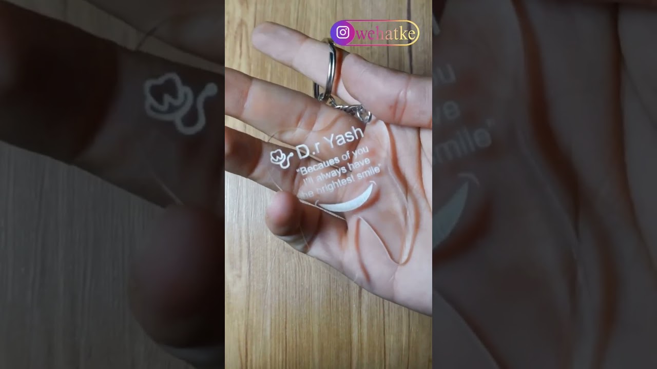 Customized keychain for dentist