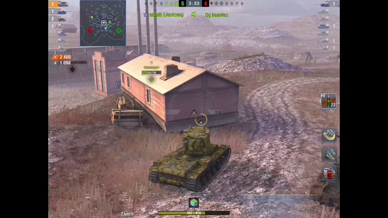 wot replay WOT Blitz Replays - Tossing HE with a KV-2