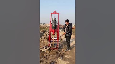 Single-phase electric well drilling machine，Simple deconstruction and easy operation