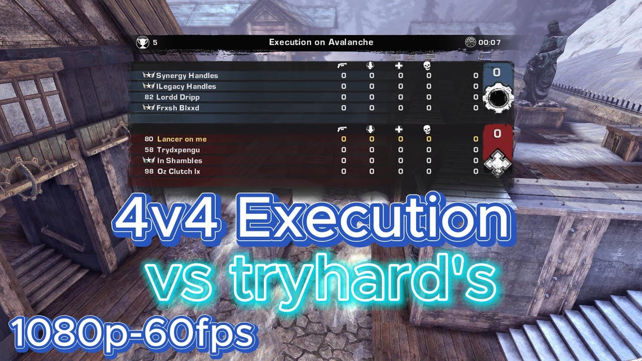 Gears of war 2: 4v4 Execution vs Tryhard's on Avalanche intense ...