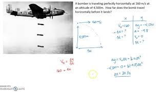 horizontal launch example problem