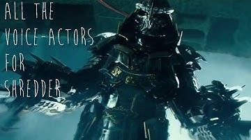 All of The Voice-Actors For Shredder