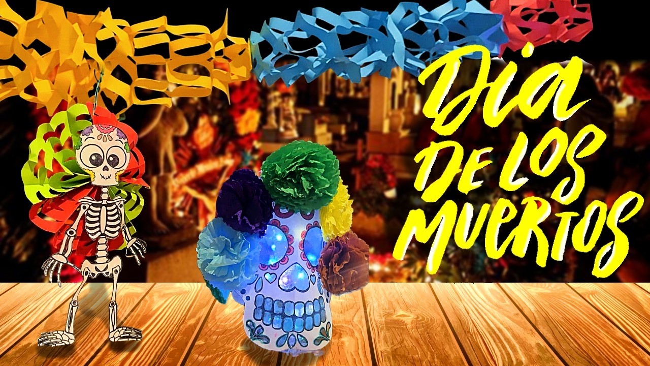 3 Manualidades fáciles y coloridas para el Día de Muertos 💀✨