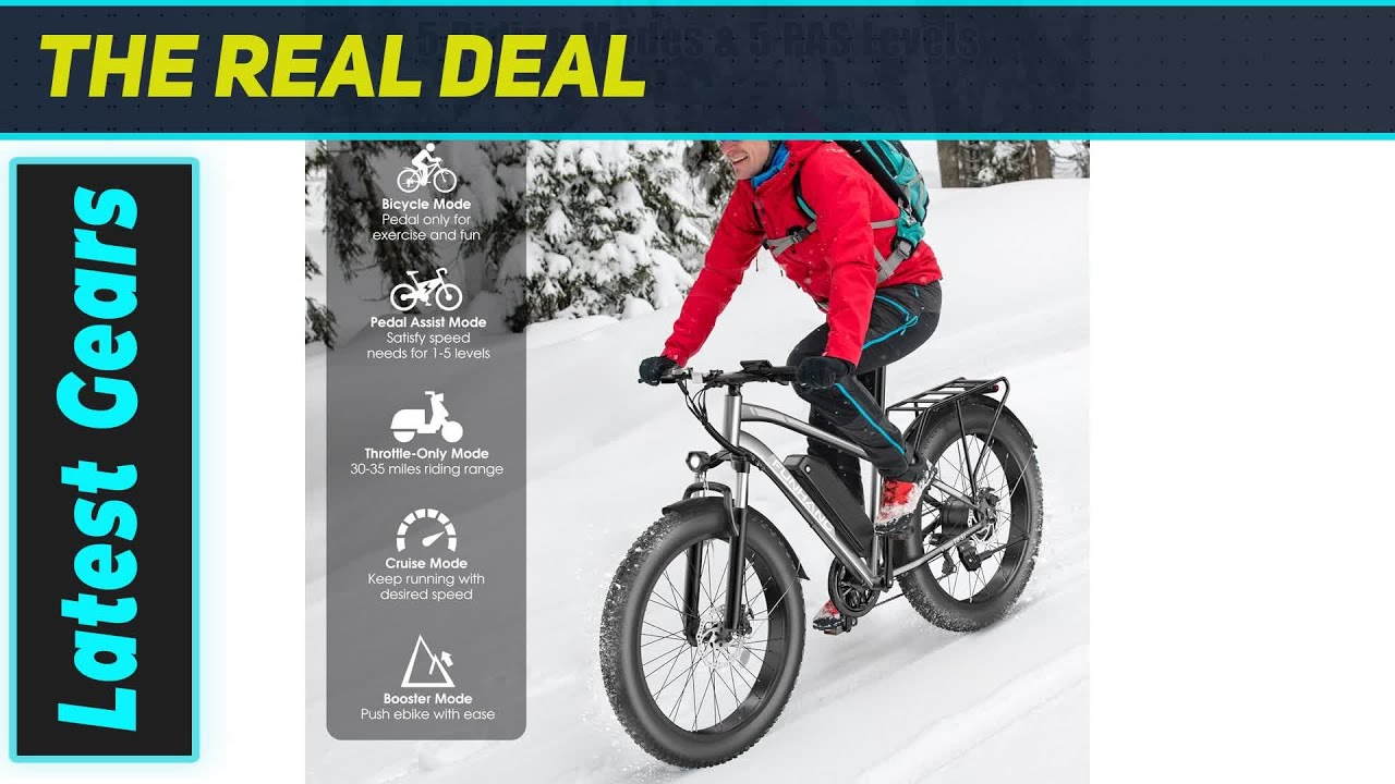 Электровелосипед Funhang Peak 1000W: потрясающая мощность и запас хода для любых приключений.