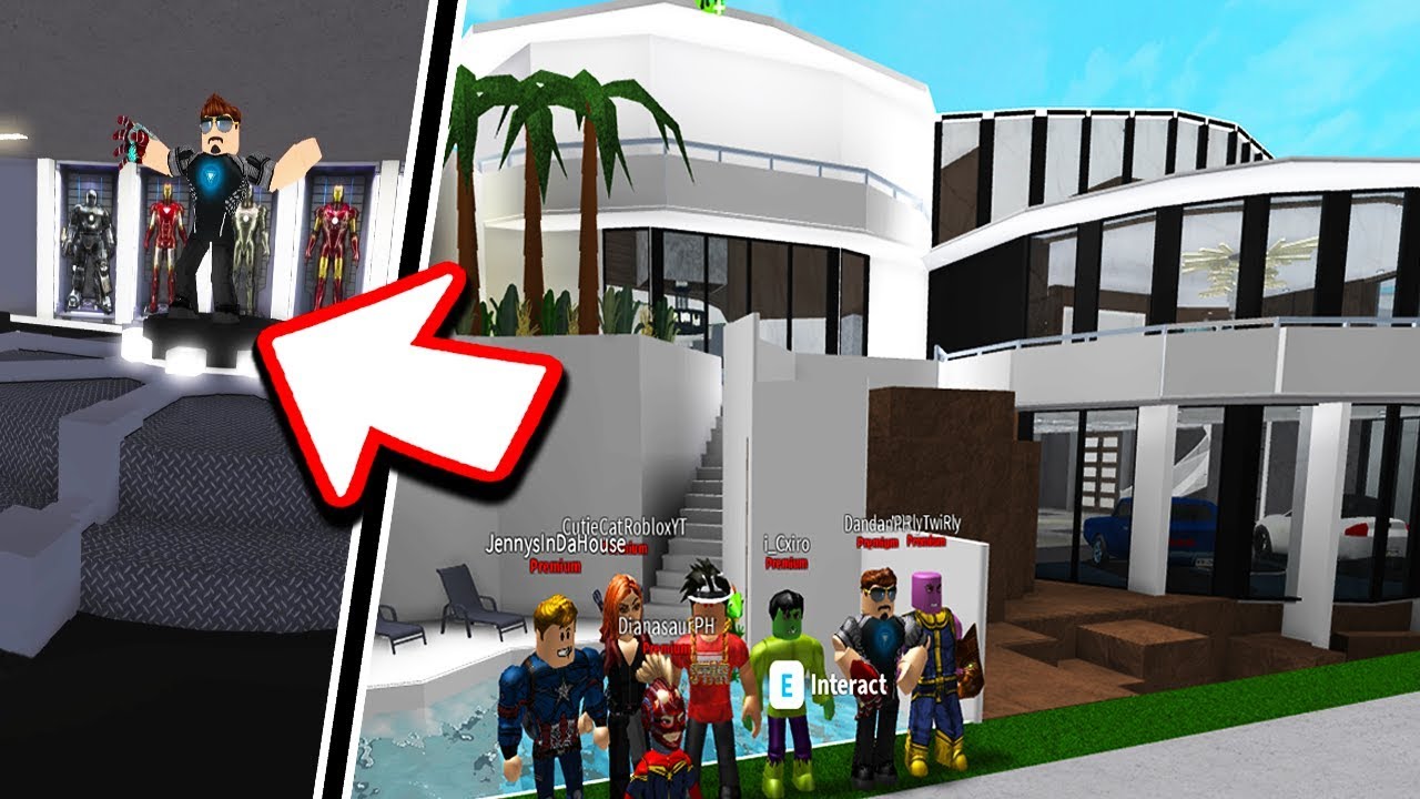 I Explored Tony Starks Mansion And Found This Roblox Youtube - tony starks malibu mansion roblox youtube