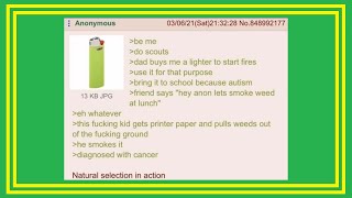 Anon smokes weed