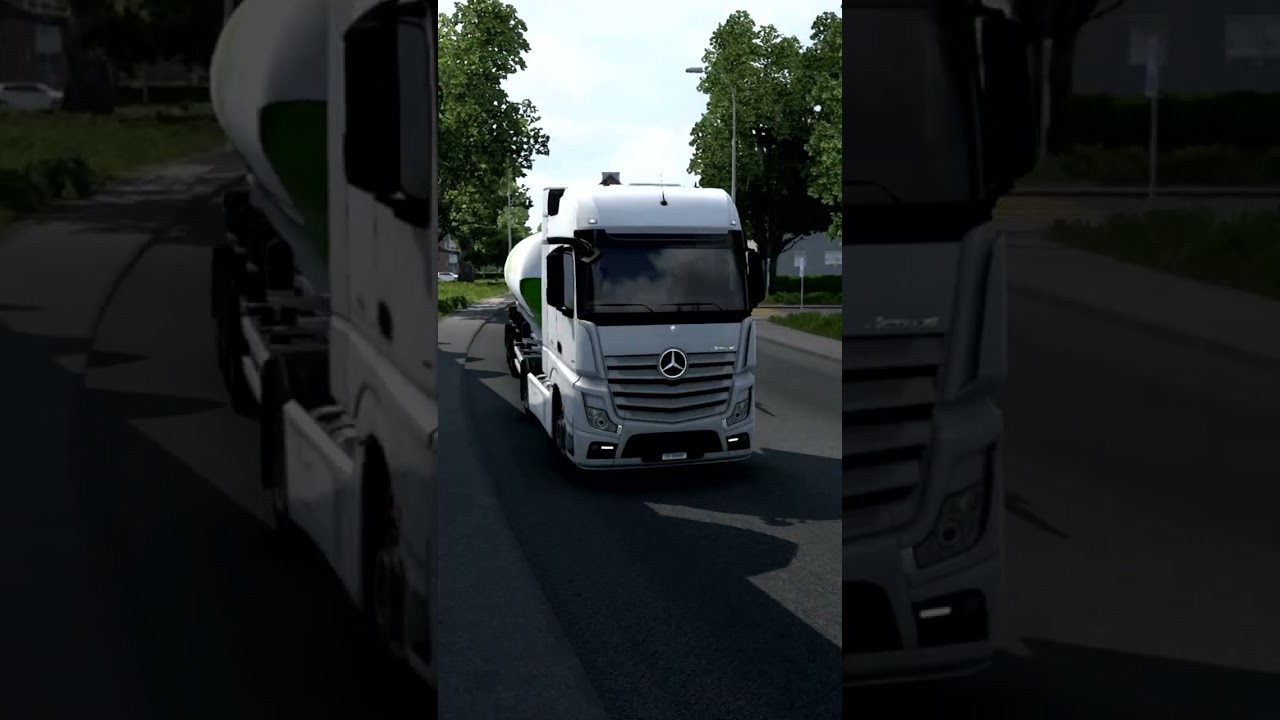 Short Distance, Big Power | Mercedes-Benz New Actros GigaSpace Wheat Delivery | ETS2 Realistic Short