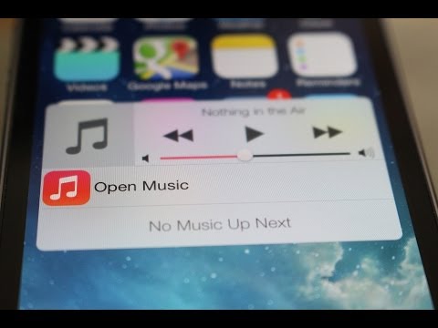 How to Add a Floating Music Widget to Your Homescreen in iOS 7