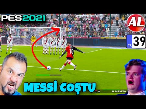 MESSİ VE RONALDO COŞTU! 25 METRE PLASE VE FRİKİK GOLLERİ! LİDERE SELAM DURUN! | PES 2021 ANALİG #39