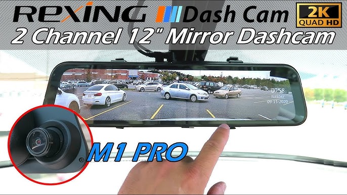 Rexing M2 2K Front and Rear Mirror Dash Cam with Smart BSD ADAS GPS Black  M2-BBY - Best Buy