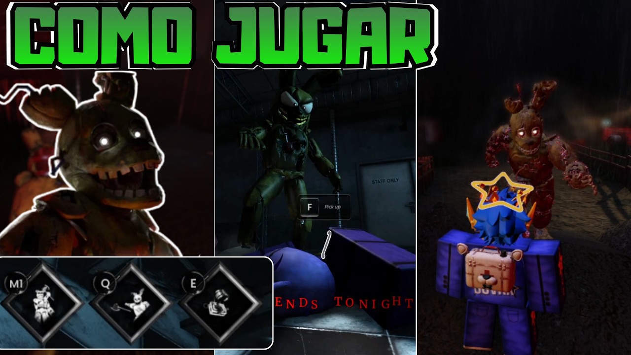 COMO JUGAR SPRINGTRAP en BITE BY NIGHT! HABILIDADES y GAMEPLAY para ...
