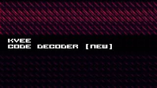 kvee - code decoder pt.I+II [new]
