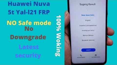 How To Huawei Nuva 5t Yal-l21 Frp Unlock| With unlock Tool Huawei Test point Not working Fixed Frp