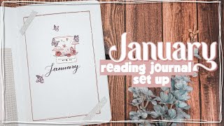 january reading journal set up || easy and functional spreads