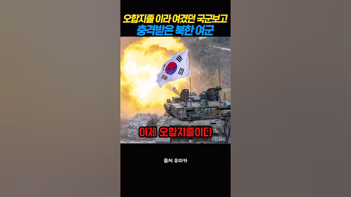 오합지졸이라고 배웠던 한국군을 직접 본 북한 여군의 충격적 반응