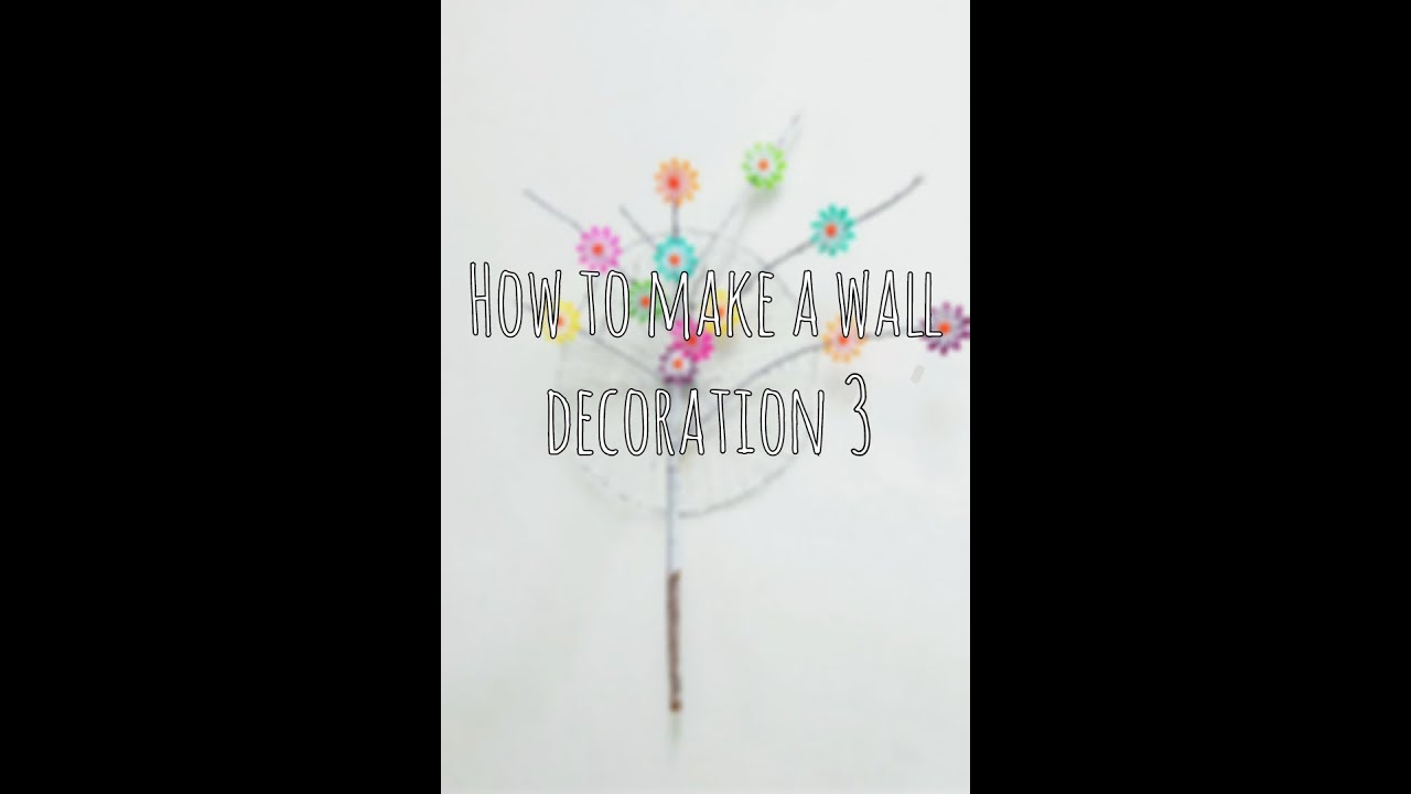 How to make a wall decoration - YouTube