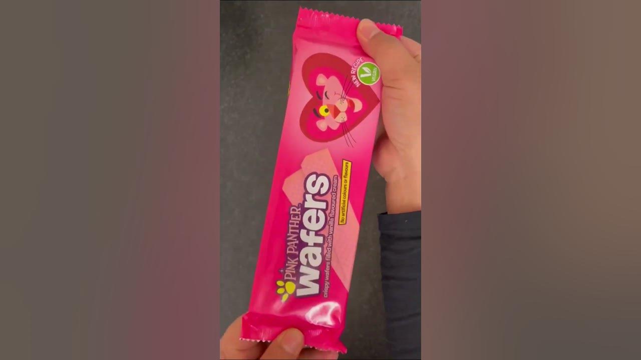 pink-panther-wafers-opening-shorts-asmr-snack-youtube