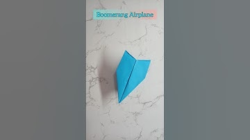 How to Make a BOOMERANG Paper Airplane | Easy Origami Tutorial | Stop Motion Animation