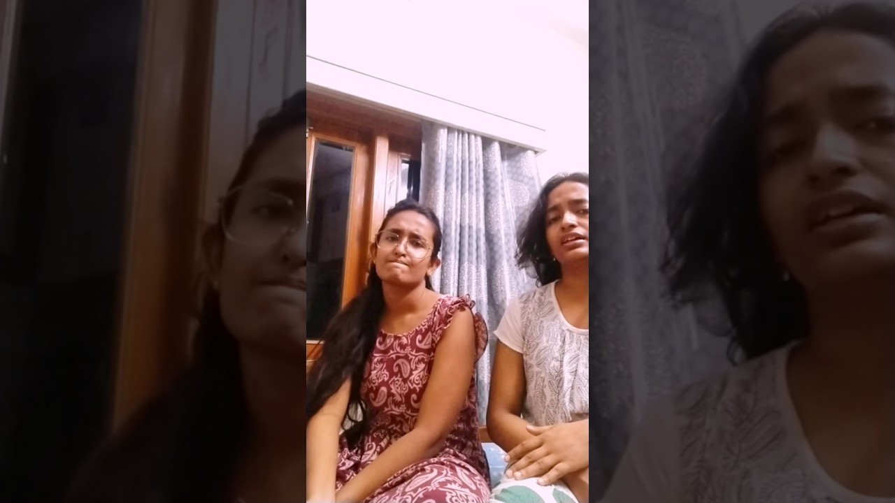 দুই বোনের খুনসুটি ঝগড়াঝাটির মাঝে গান😁😁 #music #sisters #montare #songstatus #midnightmasti