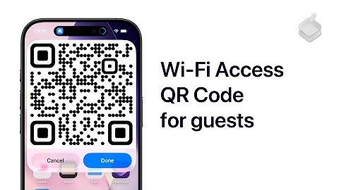 iPhone Shortcut: Access QR code for Wi-Fi