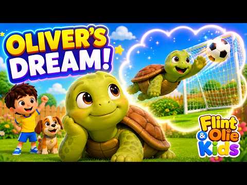 Oliver’s Amazing Dream Save! 🐢⚽ | Flint and Olie