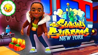 Subway Surfers #75  Новый сёрфер Lana в Нью Йорке на сёрфдоске Wave Rider! На весь экран screenshot 1