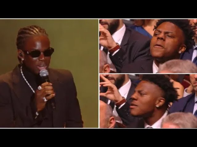 Rema performance at Ballon d'or "Calm Down"  ( Ishowspeed, Messi, Martínez, Haaland, Mbappé...