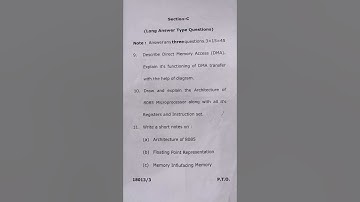 BCA 3rd semester computer architecture and assembly language question paper