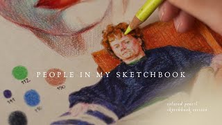 People in My Sketchbook | Two Quiet Days of Drawing with Colored Pencils
