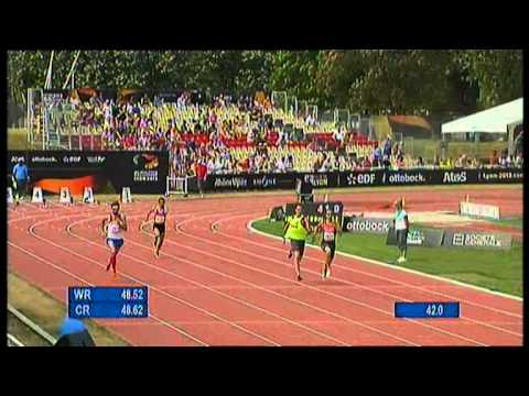 Athletics - Men's 400m T12 semifinal 2 - 2013 IPC Athletics World
Championships, Lyon