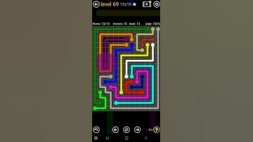 How To Solve Flow Free Jumbo Rectangle 2 Pack Level 69 13x16 Board Walk Through Solution Walkthrough