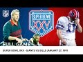 Super bowl xxv  bills vs giants wide right  nfl full game